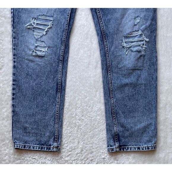 Paper Denim & Cloth Mens Denim Jeans Straight Mid Rise Blue Wash 34/30 - Picture 8 of 14